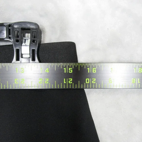 Everlane Black Pencil Skirt Women's Large Stretch Knee Length Career Minimalist - Picture 4 of 8